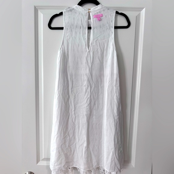 Lilly Pulitzer Indira Swing Swing Dress SZ XS Resort White Eyelet - Picture 14 of 16